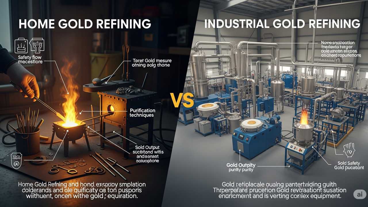 Comparing Home vs Industrial Gold Refining Equipment