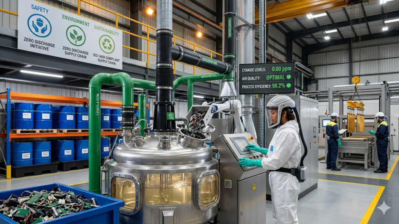 Ensuring Safety and Environmental Responsibility in Precious Metals Refining