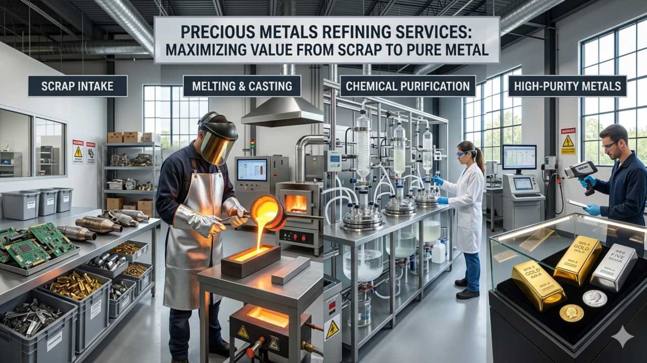 Maximize Value: Precious Metals Refining Services